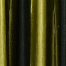 Plain Green Long Crush 3D Curtains