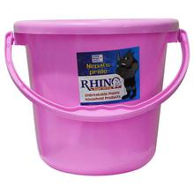 Bagmati Pink Rhino Plastic Bucket - 10 Ltrs.