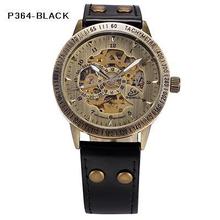 Mechanical Mens Wrist Watches Automatic Skeleton Vintage Watch Men