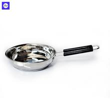 DeviDayal Stainless Steel Induction Bottom Wire Handle Thick Built Frying Pan 11"