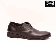 Caliber Shoes Black Lace up  Formal Shoes For Men - ( 452 C )