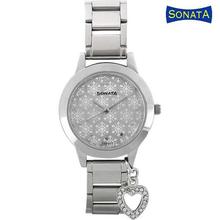 Silver Dial Analog Watch For Women - 87019SM02