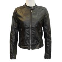 Solid Zippered Jacket For Women