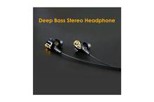 PTron Boom 2 4D Headphones Deep Bass Stereo Wired Headset For Smartphones (Black/Gold)