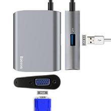 Baseus Type C to HDMI with Extra USB 3.0 Port - USB C to HDMI Adapter