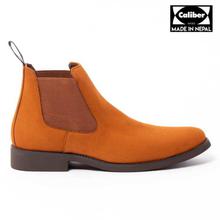 Caliber Shoes Tan Brown Chelsea Boots For Men - ( 481 SR )