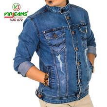 Virjeans Denim (jeans) Stretchable Jacket (VJC 672) Blue