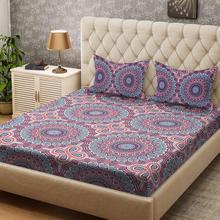 Bombay Dyeing 104 TC Cotton Double Abstract Bedsheet  (1 Bedsheet, 2