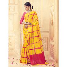 Stylee Lifestyle Yellow Kota Silk Printed Saree (1685)