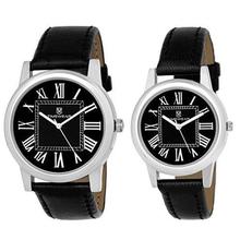 SALE-Timewear Analogue Black Dial Men's & Women's Couple