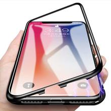 Magnetic Adsorption Aluminum Bumper Case For iPhoneX