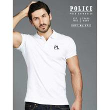 Police XP1 Extra Size Polo T-Shirt- White