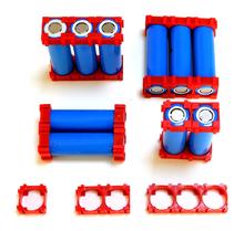 16 Pcs 18650 Battery Safety Anti Vibration Holder Red Color 3.7V Battery Case Cylindrical Bracket