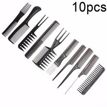 10pcs/Set Professional Hair Brush Comb Salon Barber