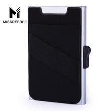 Aluminum Wallet With Back Pocket ID Card Holder RFID