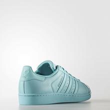 Kapadaa: Adidas Blue Superstar Glossy Toe W Sports Sneakers For Women- BB0529