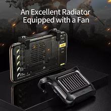 Baseus SUCJLF-01 Chicken Dinner Mobile Phone Gaming Winner Cooling Heat Sink, Built-in Cooling Fan (Black)