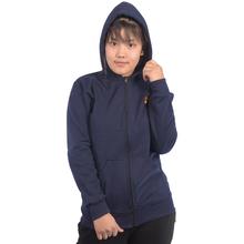 Bastra Black Hooded Zip Up for Women