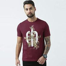 Huetrap Mens Chains of Flowers Graphic Tee