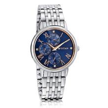 Titan 2569SM01 Blue Dial Multifunction Watch For Women