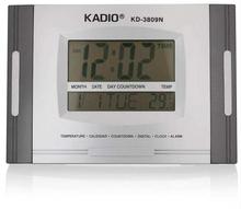 Kadio LCD Digital Wall + Table Clock (KD-3810N) - Gray