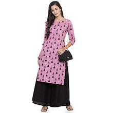 Women's Cotton Kurti With Palazzo Pant Set