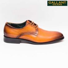 Gallant Gears Brown Leather Lace Up Formal Shoes For Men - (928-1)