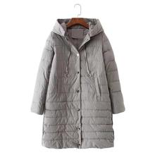 Long Hooded Down Jacket For Women