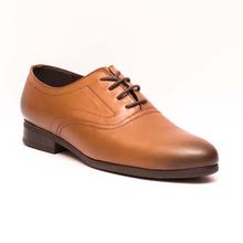 Caliber Shoes Coffee Lace Up Formal Shoes For Men (P518C)