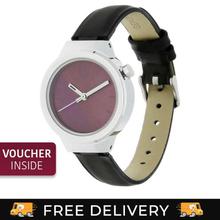 6149SL01 Purple Dial Analog Watch For Women- Black