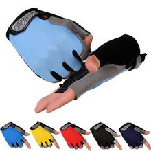 FEITONG Hot Half Finger Sports Gym Gloves Men Fitness Training Exercise Anti Slip Weight Lifting Gloves Body MountainBike Glove