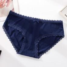 Bow panties _ ice silk panties women's low waist briefs lace