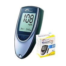 Dr. Morepen BG-03 Gluco One Glucometer, 25 Strips