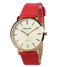 B609-3 Analog White Dial Watch-  Red