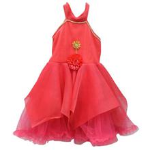 Pink Sleeveless Frock For Girls