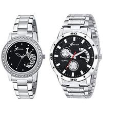 Rich Club Analogue Multicolour Dial Men's and Women's Couple Watch -