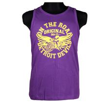 On The Road Detroit Printed Top for Men - Purple