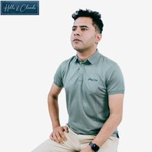 Hills & Clouds Classic Polo T-Shirt For Men (Sage)