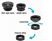 Universal 3-in-1 Lens For IOS/Android - Black