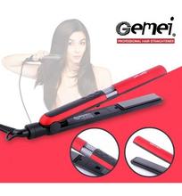 Gemei  Red/Black Professional Hair Straightener - Gm-1902