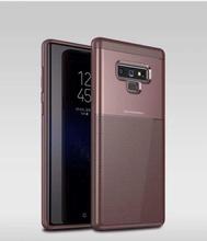 Plain Synthetic Leather Mobile Cover For Samsung Note 9 - (Rose)