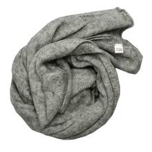 Light Grey Polyester Wool Mix Stole For Women