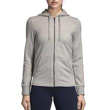 Adidas Grey Essentials Linear Athletic Hoodie For Women - DI0124