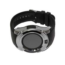 V8 Round Smart Watch - (Black/Silver)