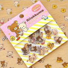 80 Pcs/lot Cute Rilakkuma Mini Paper Stickerbag Diy Diary