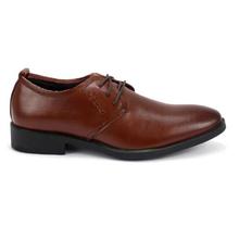 Brown Lace-Up Formal Shoes For Men - (1710)