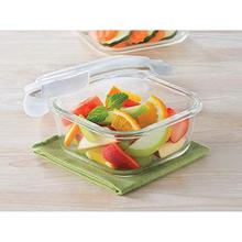 Borosil Glass Lunch Box Set of 3, 320 ml,Microwave Safe