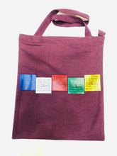 Buddhist written templates print cotton tote bag