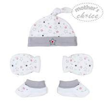 Mother's Choice 3PCS SET OF HAT, MITTENS & BOOTIES IT1385