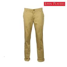 John Players Tortilla Brown Cotton Slim Fit Pants For Men JS32 TCS18011